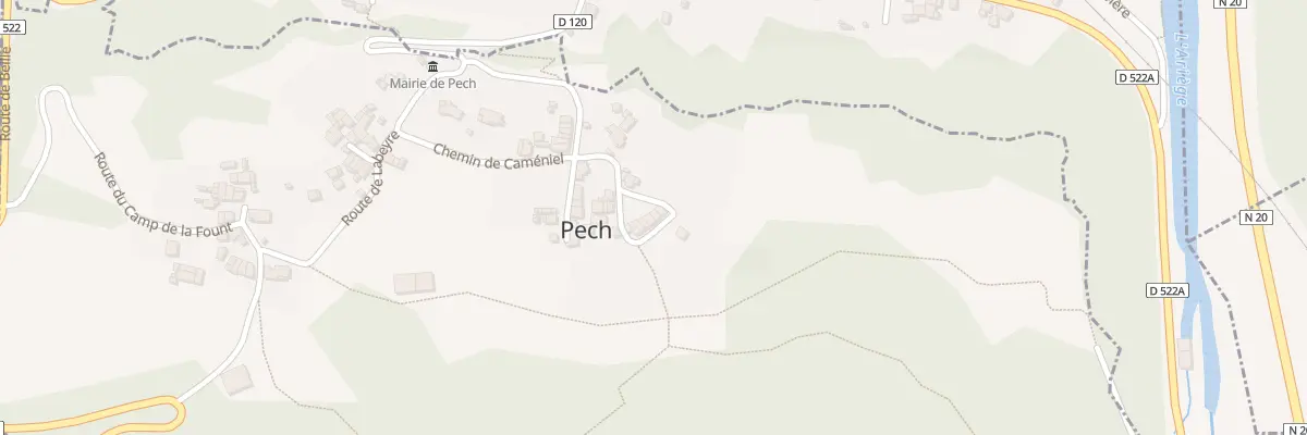Plan du 36 Le Village à Pech