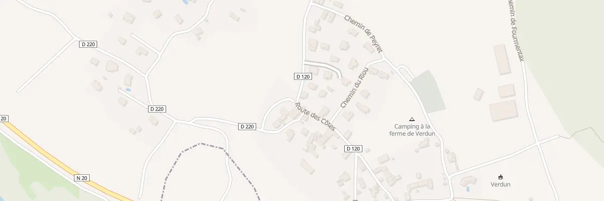 Plan du 32 Rte des Côtes à Verdun