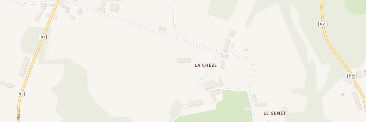 Plan du 2 La Cheze à Rilhac-Treignac