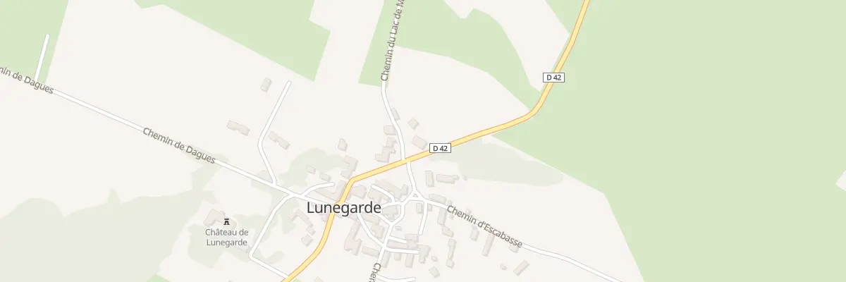 Plan du 5020 Le Bourg à Lunegarde