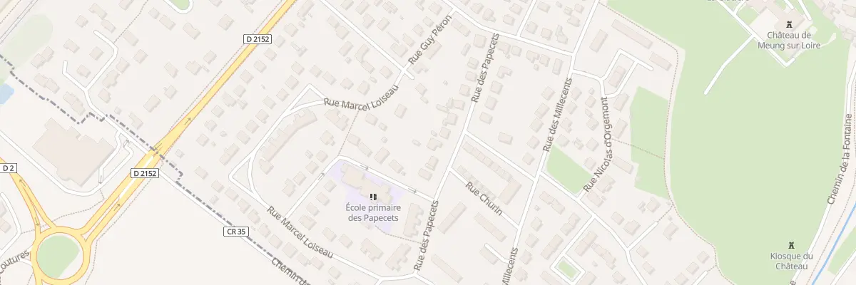 Plan du 9001 Rue des Papecets à Meung-sur-Loire