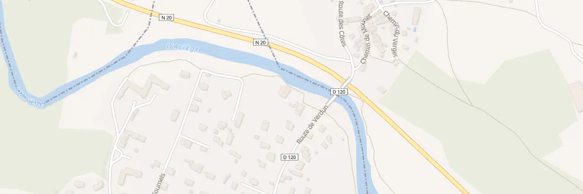 Plan du 2 Rte de Verdun aux Cabannes