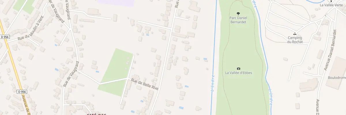 Plan du 76 Rue de Belle-Rive à Châteauroux