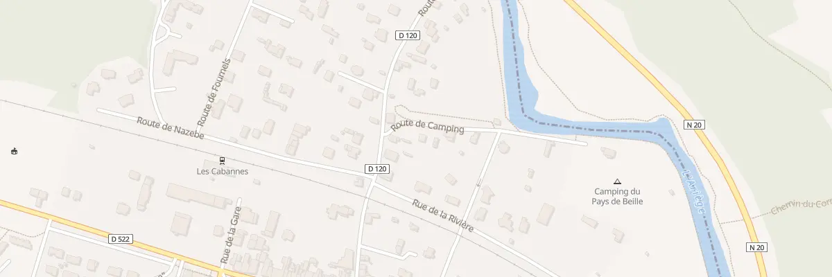 Plan du 168 Pech de Narrape aux Cabannes