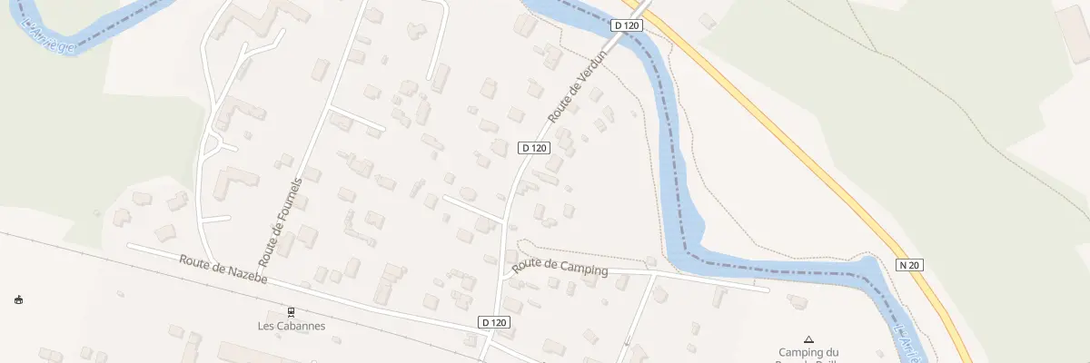 Plan du 1 Rte de Verdun aux Cabannes