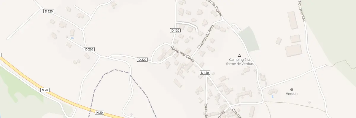 Plan du 23 Rte des Côtes à Verdun