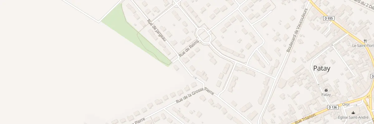 Plan du 2 Rue de Reims à Patay