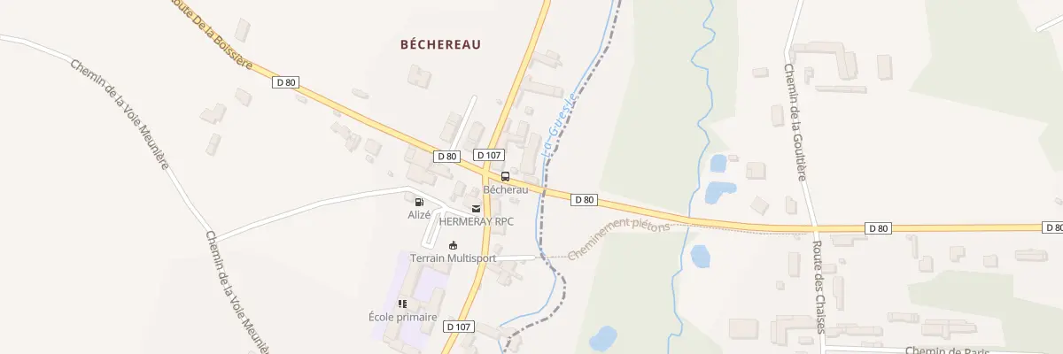Plan du 2 Rte de la Boissière à Hermeray
