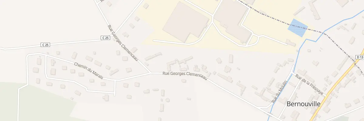 Plan du 26 Rue Georges Clémenceau à Bernouville