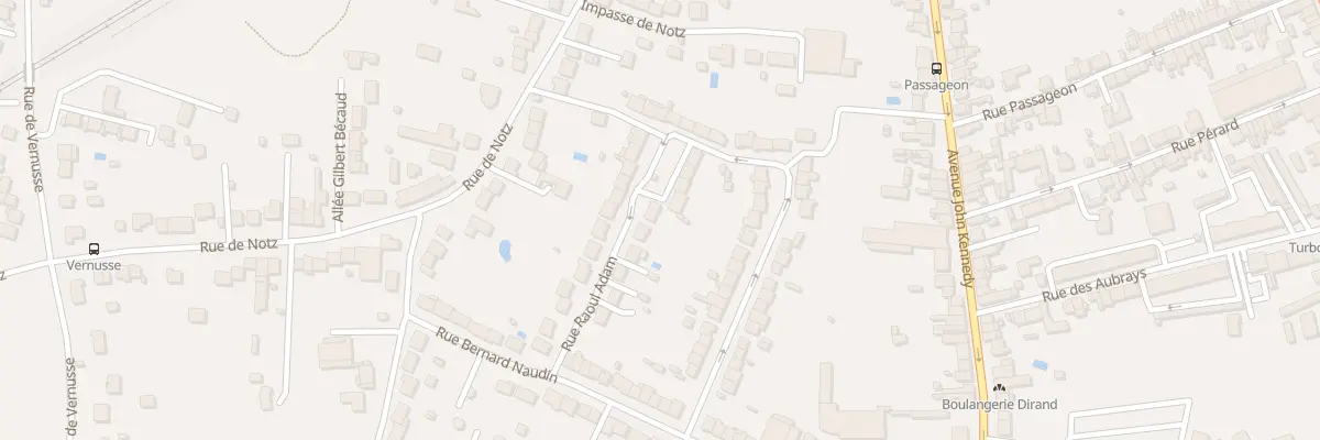 Plan du 41 Rue Raoul Adam à Châteauroux