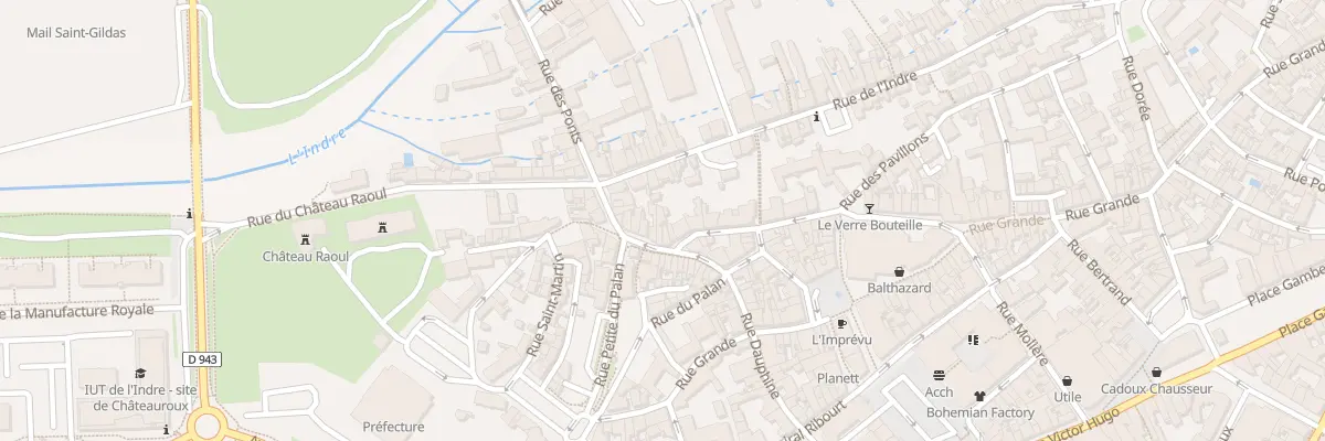 Plan du 21 Rue Desc de Ville à Châteauroux