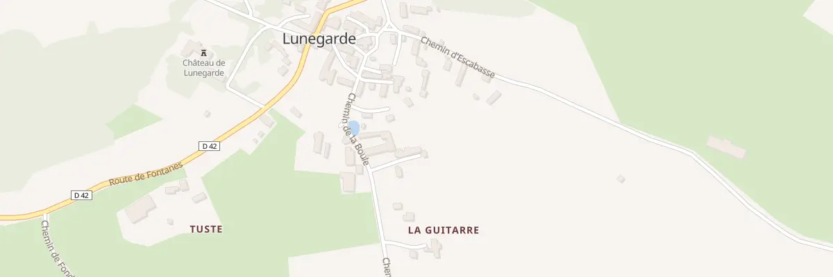 Plan du 5032 Le Bourg à Lunegarde
