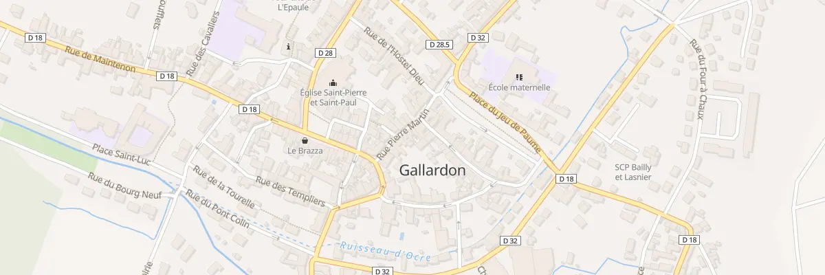 Plan du 14 Rue Pierre Martin à Gallardon