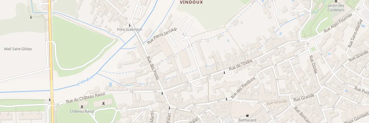 Plan du 1 Rue Pierre Jarriault à Châteauroux