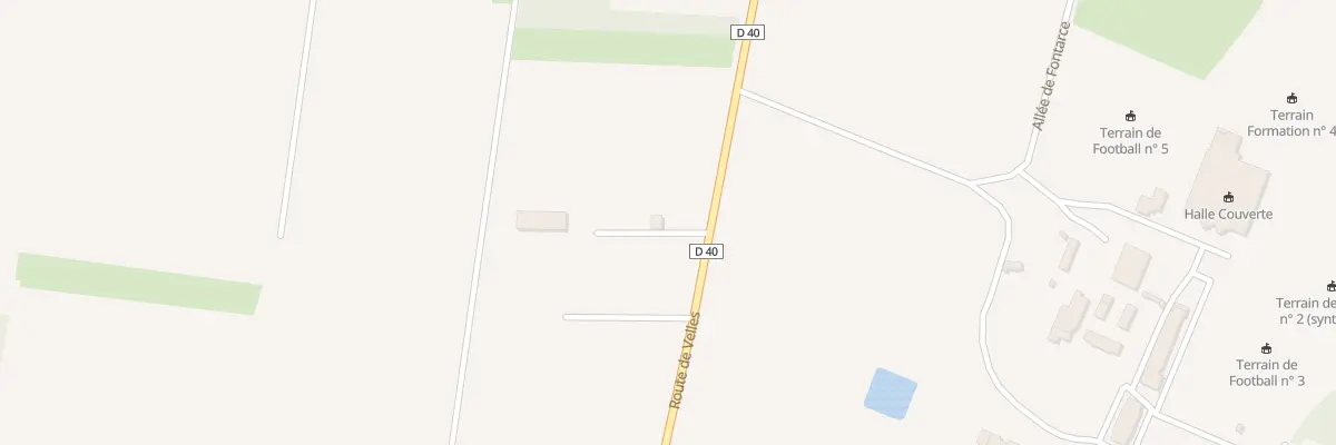 Plan du 90 Rte de Velles à Châteauroux