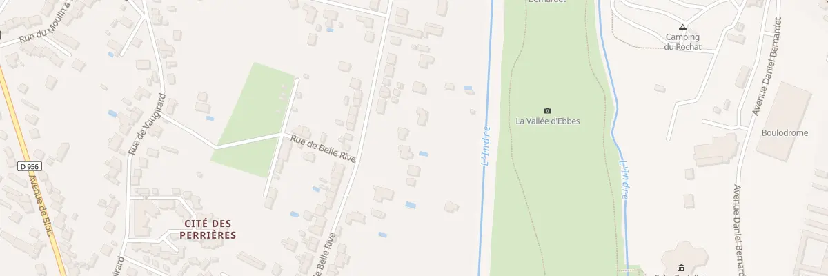 Plan du 64 Rue de Belle-Rive à Châteauroux