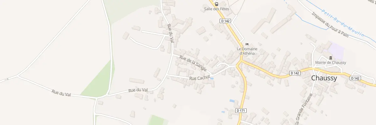Plan du 3 Rue de la Sangle à Chaussy