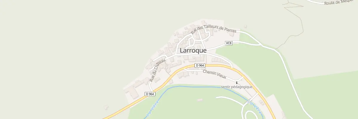Plan du 314 Rue Ancien Relais de Poste à Larroque