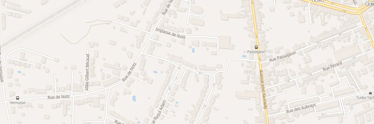 Plan du 50 Rue Raoul Adam à Châteauroux
