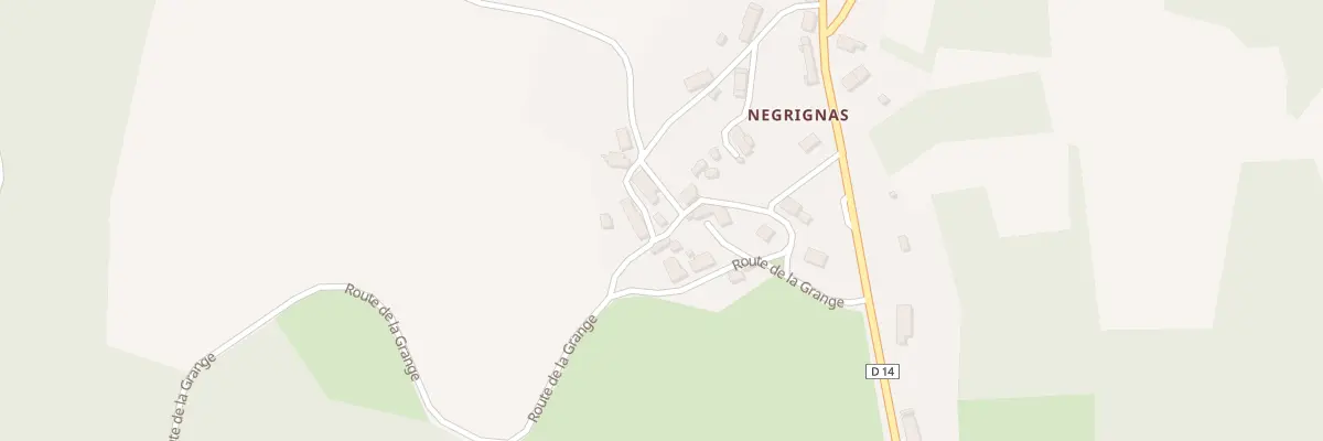 Plan du 5037 Negrignas à Augne