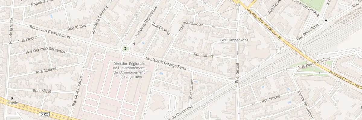 Plan du 40 Bd George Sand à Châteauroux