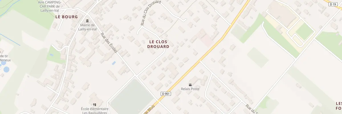 Plan du 10 Rue du Clos Drouard à Lailly-en-Val
