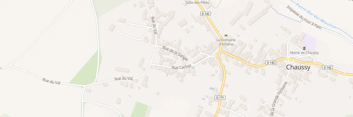 Plan du 1 Rue de la Sangle à Chaussy