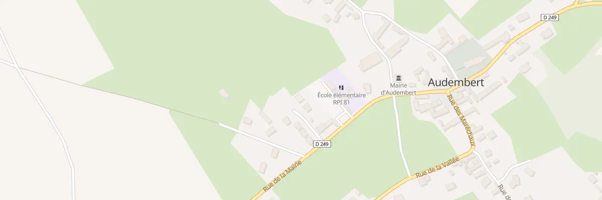 Plan du 68 La Taillette à Audembert