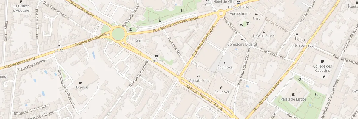 Plan du 5 Rue des Arts à Châteauroux