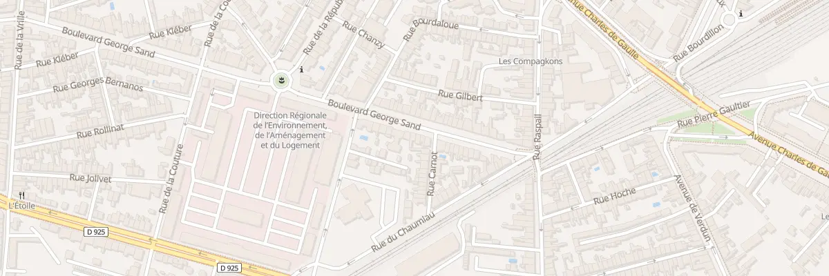 Plan du 37 Bd George Sand à Châteauroux