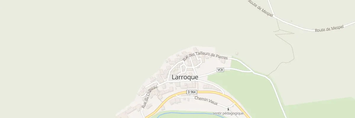 Plan du 61 Rue des Tailleurs de Pierres à Larroque