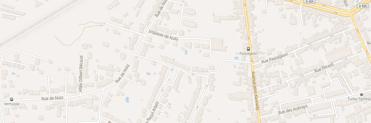 Plan du 48 Rue Raoul Adam à Châteauroux