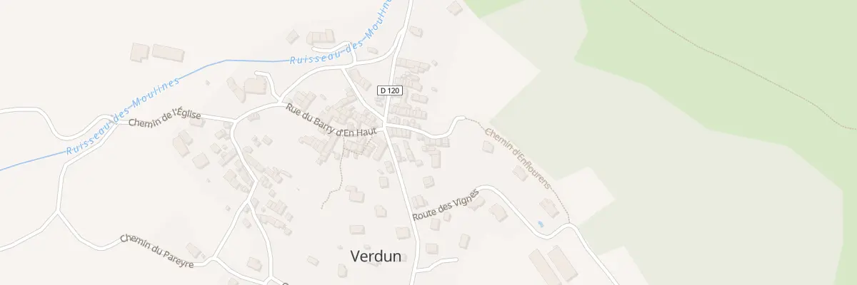 Plan du 12 Che d’Enflourens à Verdun