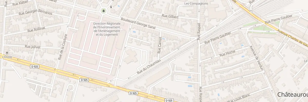 Plan du 16 Rue Carnot à Châteauroux