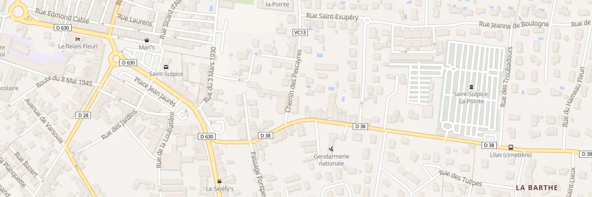 Plan du 4 Che des Pescayres à Saint-Sulpice-la-Pointe