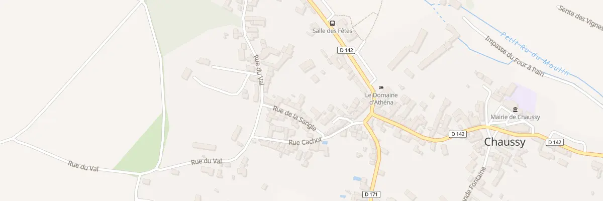 Plan du 8 Rue de la Sangle à Chaussy