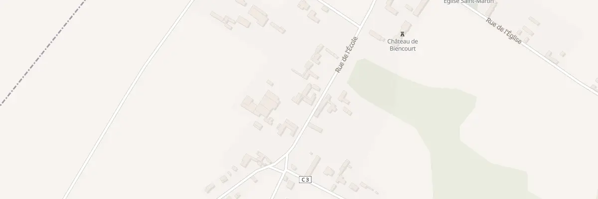 Plan du 16 Rue de l’Ecole à Biencourt