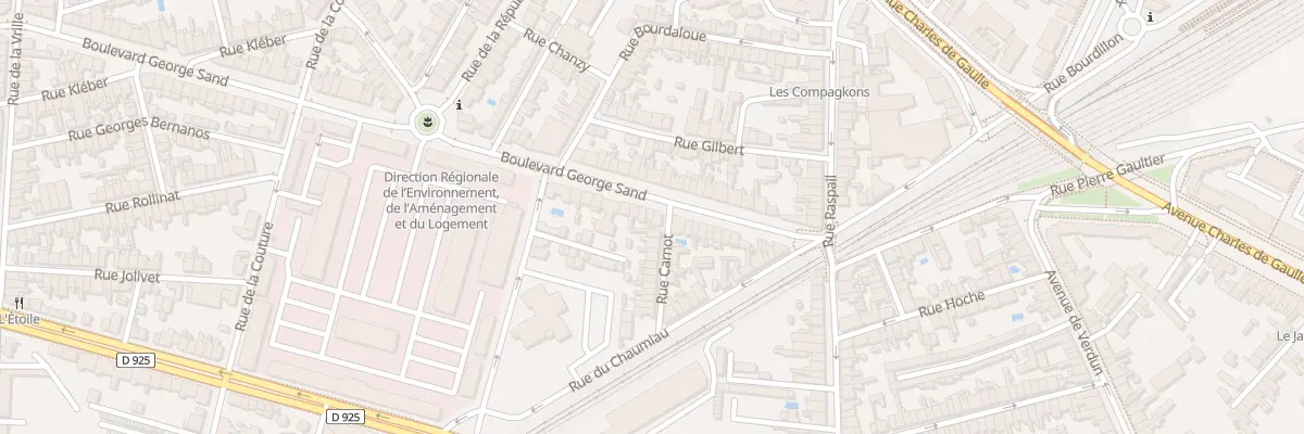Plan du 33 Bd George Sand à Châteauroux
