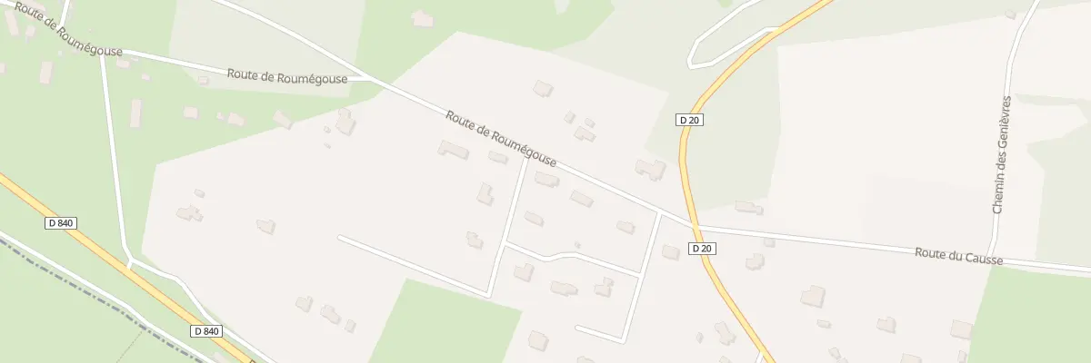 Plan du 5376F Causse de Roumégouse à Rignac