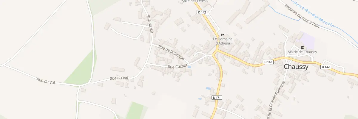 Plan du 1T Rue de la Sangle à Chaussy