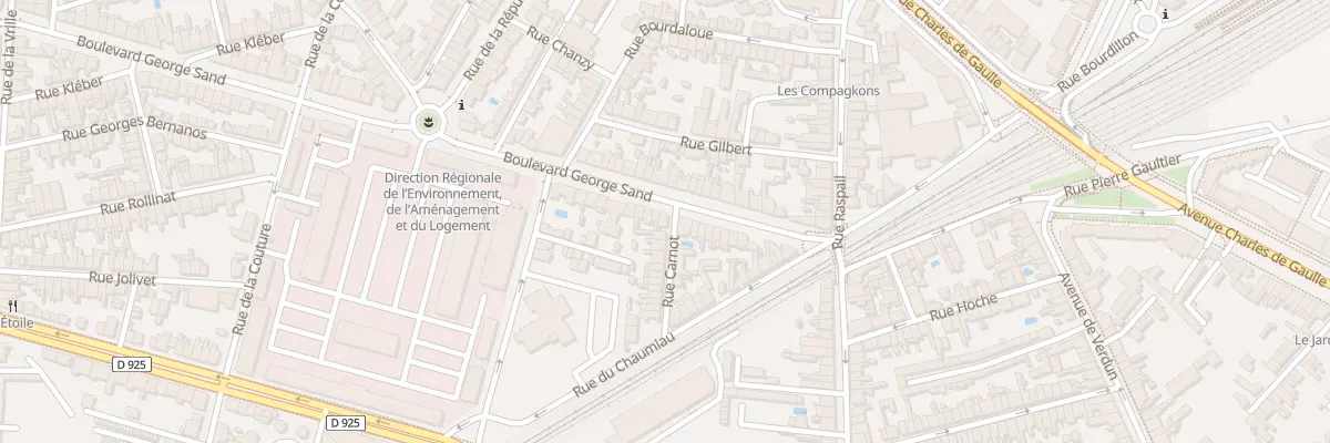 Plan du 31 Bd George Sand à Châteauroux