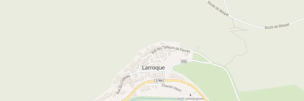 Plan du 73 Rue des Tailleurs de Pierres à Larroque