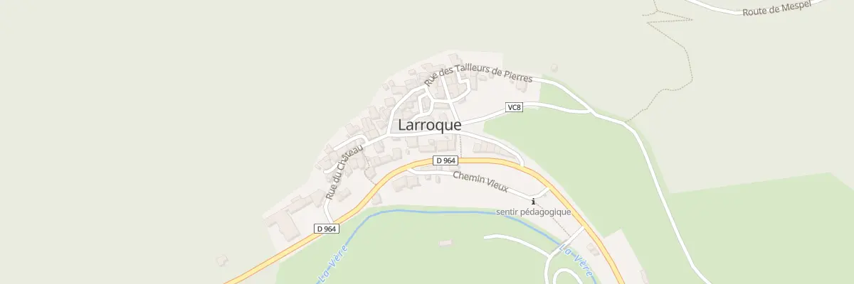 Plan du 280 Rue Ancien Relais de Poste à Larroque