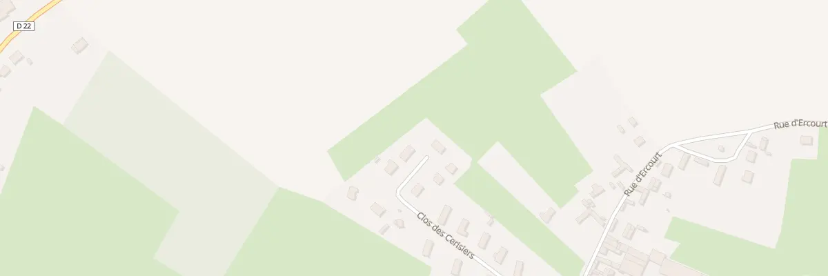 Plan du 15 Rue Clos des Cerisiers à Tours-en-Vimeu