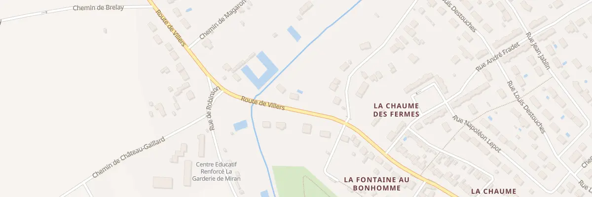Plan du 143 Rte de Villers à Déols