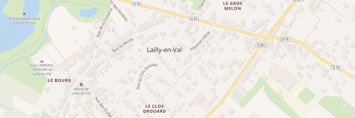 Plan du 10 Imp Céline à Lailly-en-Val