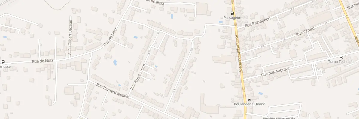 Plan du 23 Rue Raoul Adam à Châteauroux