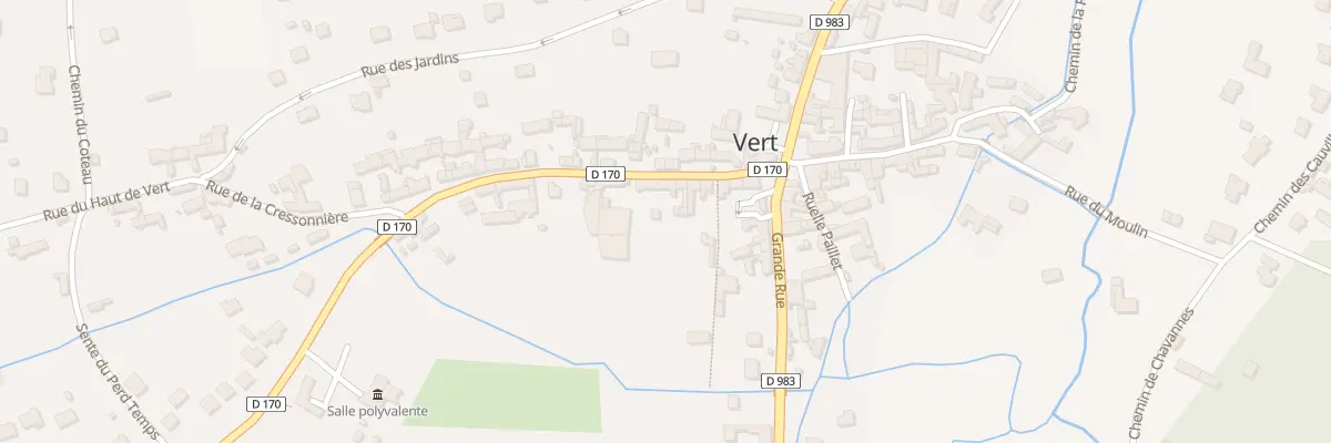 Plan du 9 Rue de la Cressonnière à Vert