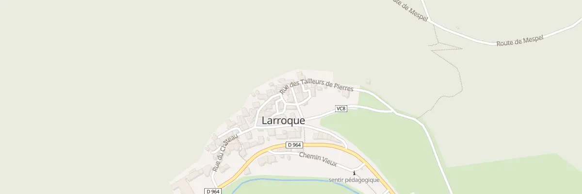 Plan du 16 Rue de la Mulatière à Larroque