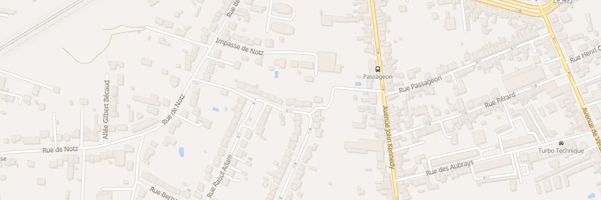 Plan du 42 Rue Raoul Adam à Châteauroux
